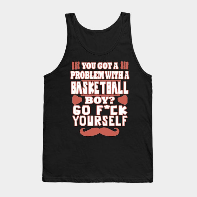 Basketball Men Boys Basket Layer Three Point Line Tank Top by FindYourFavouriteDesign